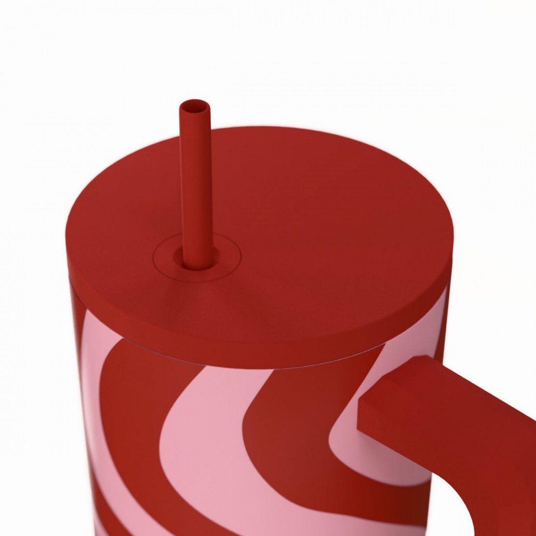 Straw Tumbler XL 900ml Coral Waves 41588 Estia Home Art
