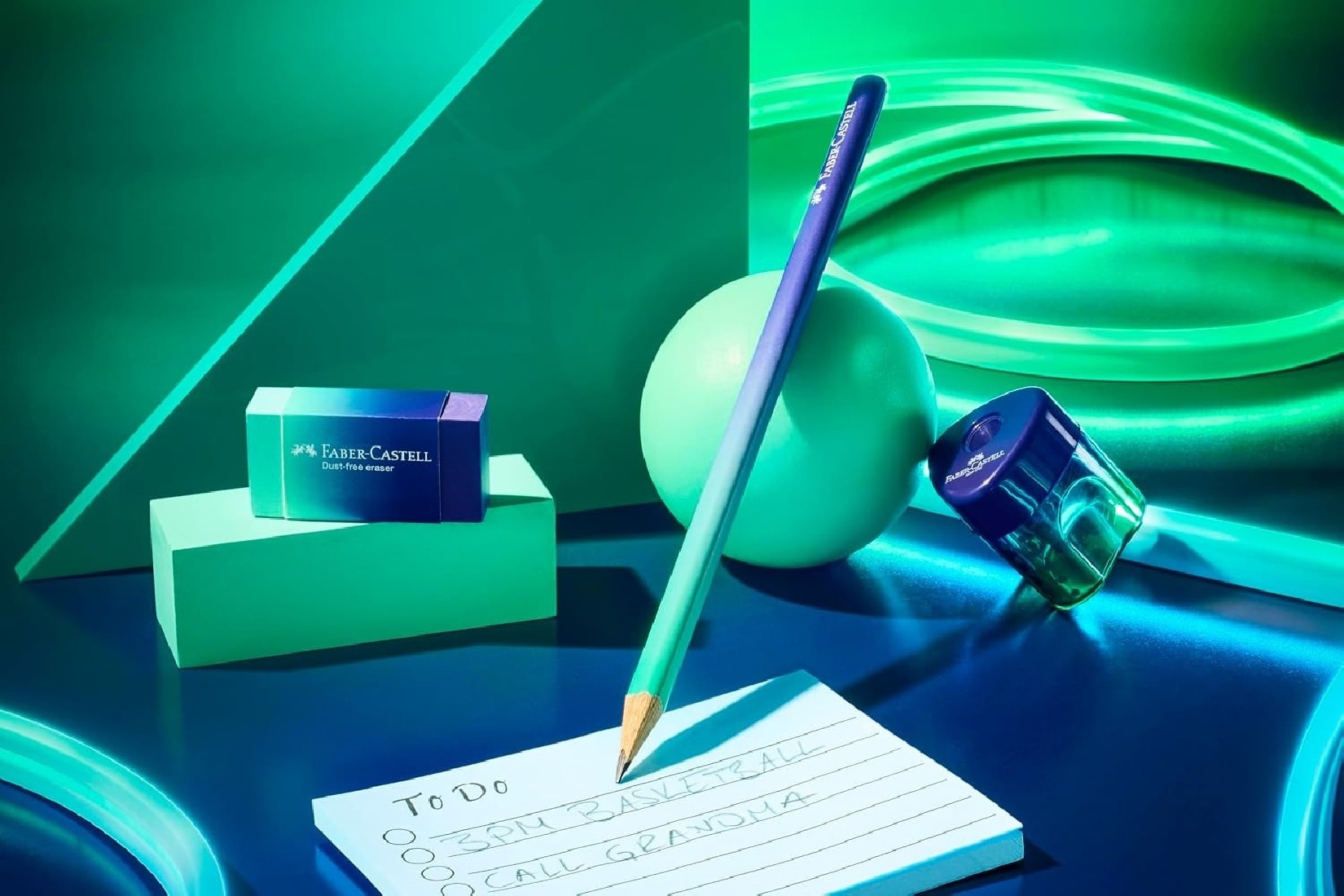 Faber Castell set, follow your flow, με 2 μολύβια, ξύστρα και γόμα 118406