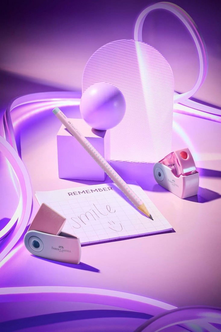 Faber Castel writing set Blushing Sky, follow your flow, with 2 pencils, eraser and sharpener 117007