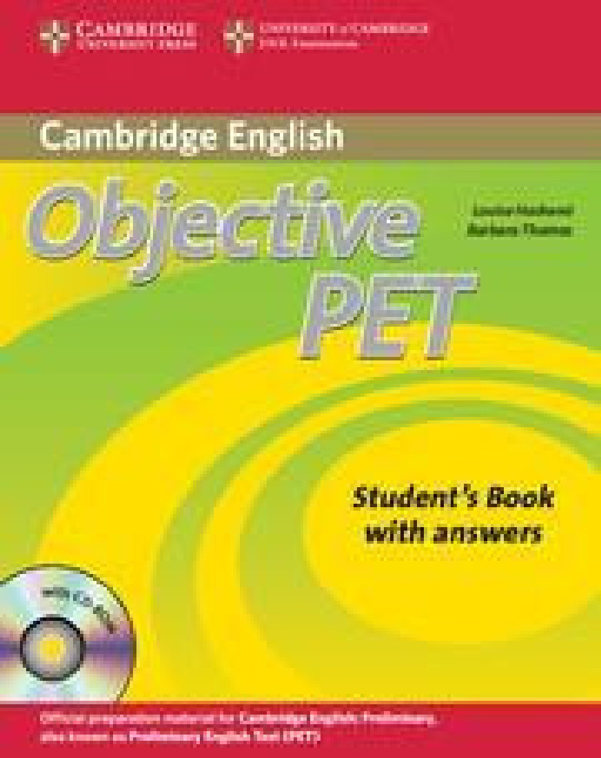OBJECTIVE 2ND PET STUDENTS BOOK WITH ANSWERS (+CD-ROM)