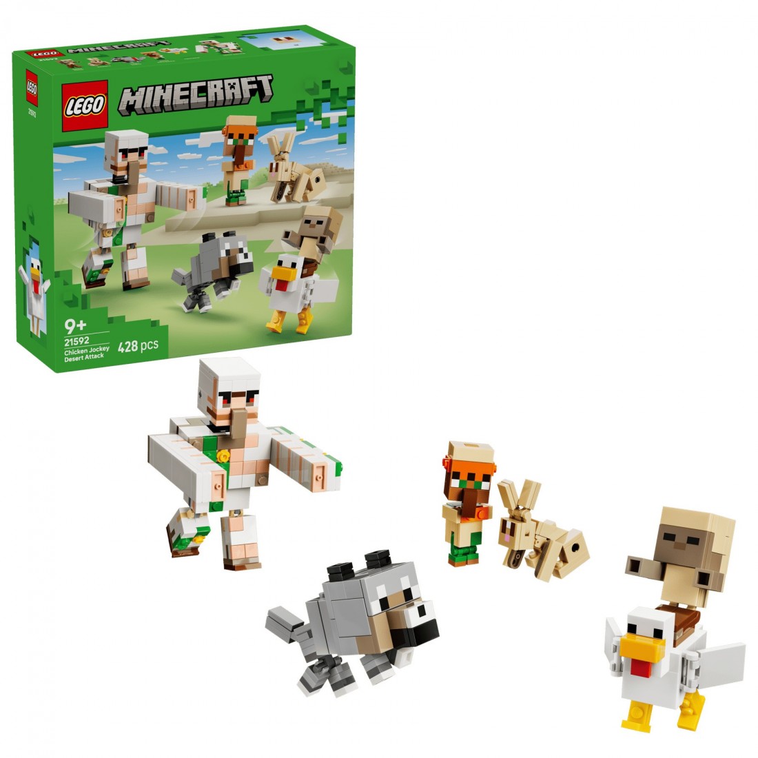 Chicken Jockey Desert Attack 21592 Lego Minecraft