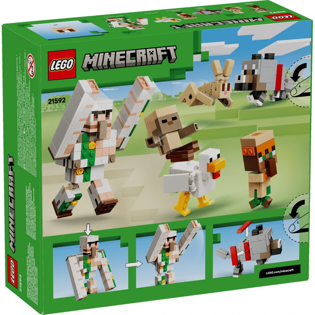 Chicken Jockey Desert Attack 21592 Lego Minecraft
