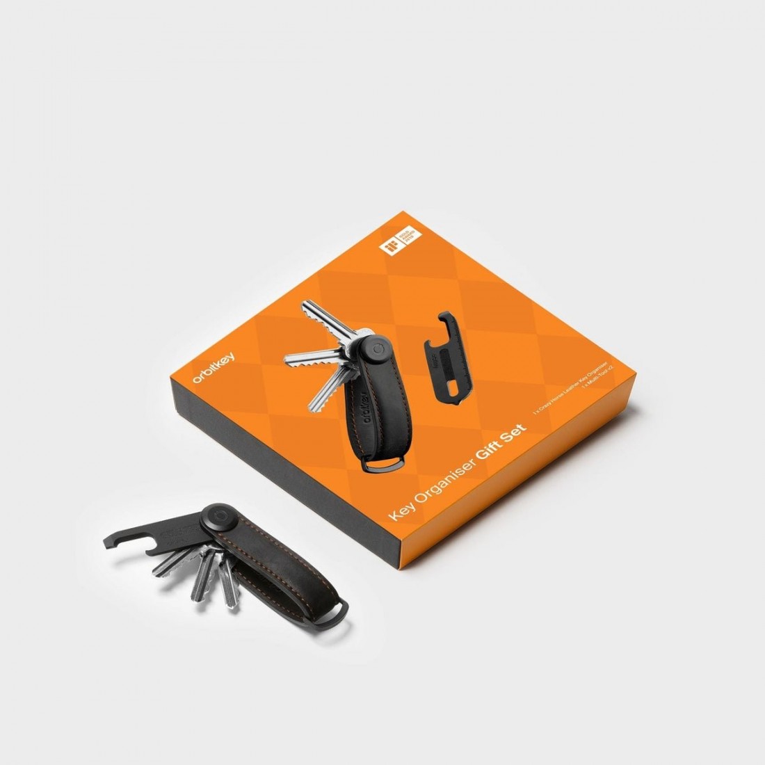 Orbitkey Key Organiser Set Crazy Horse plus Multi-Tool v2 Set