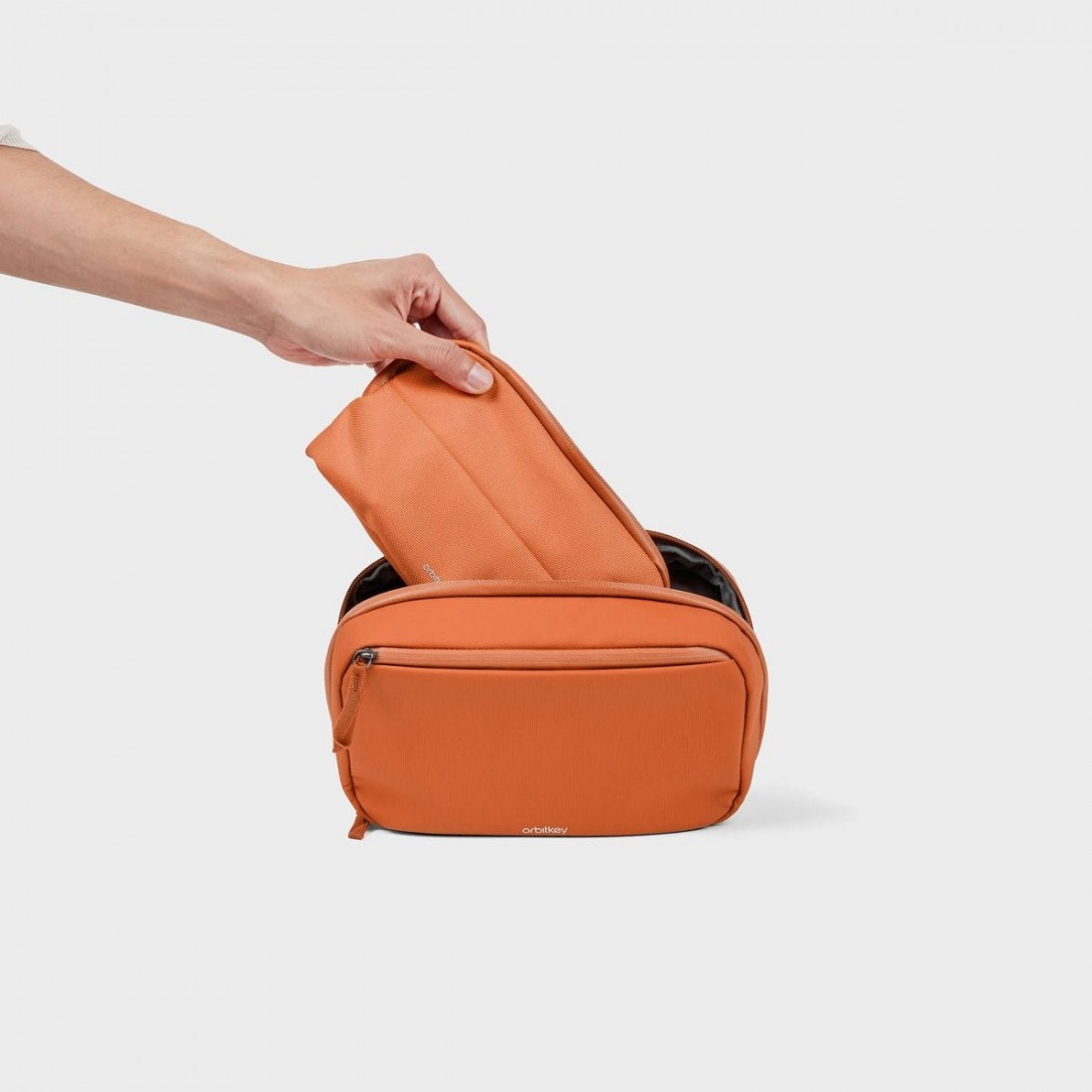 Orbitkey 2 in 1 Tech Pouch Terracotta