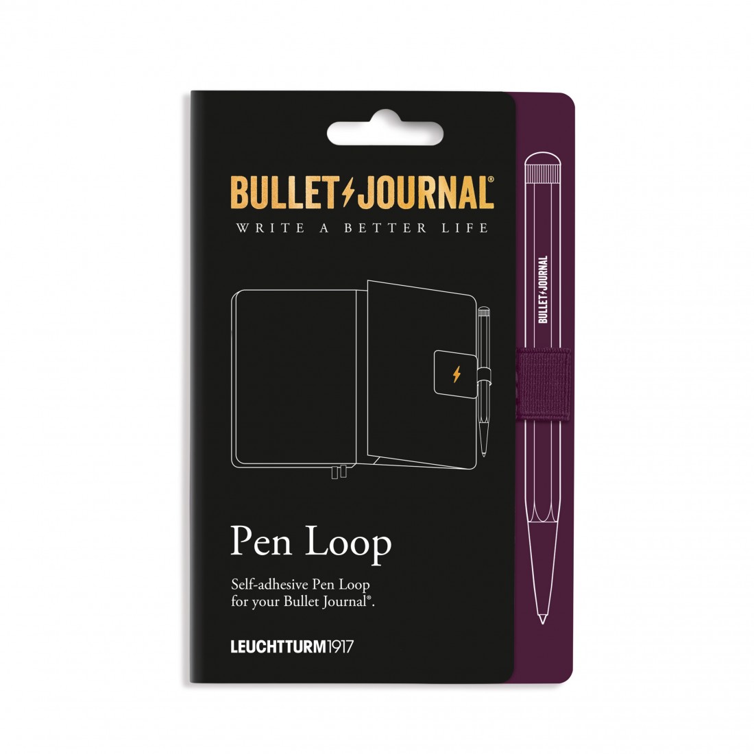 Leuchtturm 1917 Pen Loop, Bullet Journal, Purple