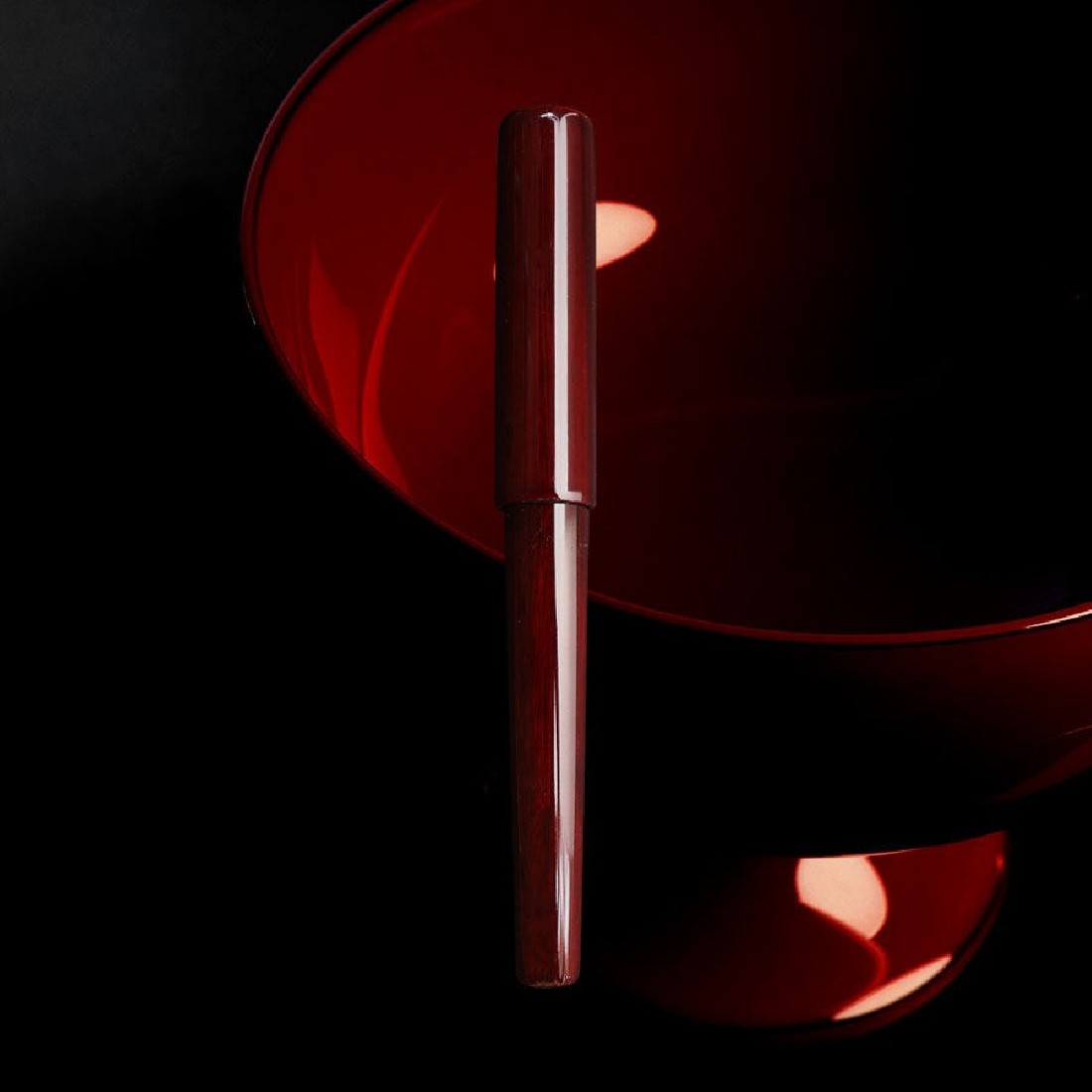 Wancher Urushi Sandalwood Sekai Aizu fountain pen
