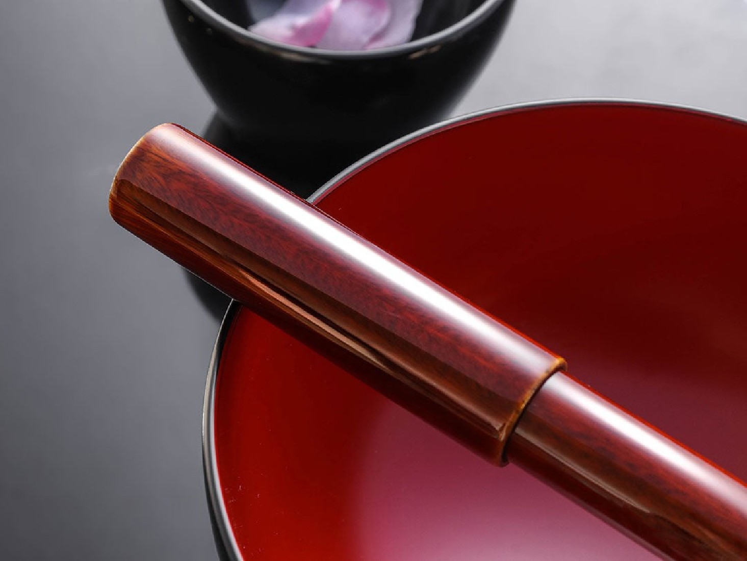 Wancher Urushi Verawood Sekai Aizu fountain pen