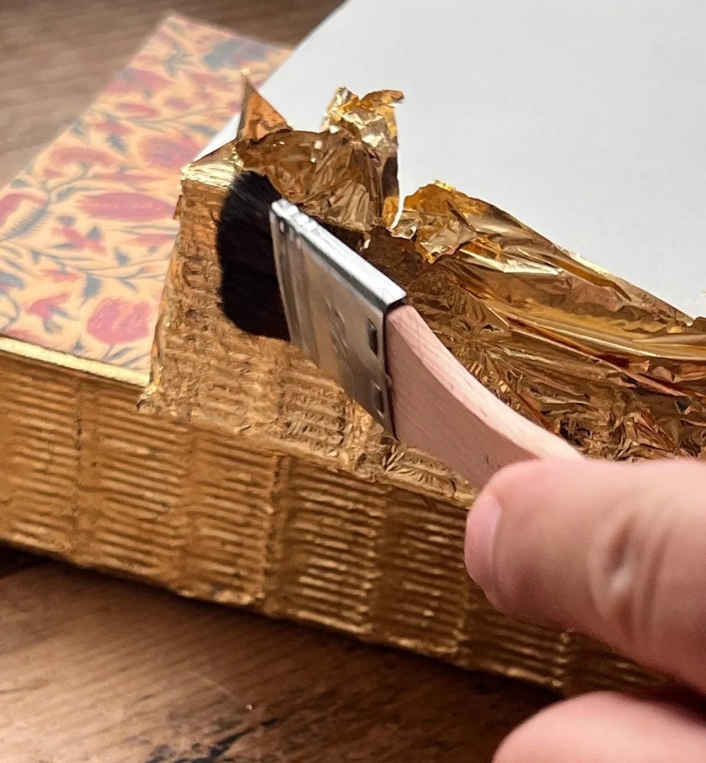 ANTIQUE NOTEBOOK XL GOLD LEAF Firenze LIBRI MUTI