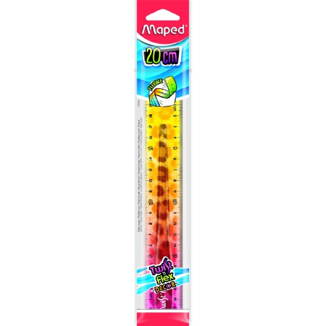 Γεωμετρικός Χάρακας Twisr n Flex Decor Animals 20cm 279219 Maped