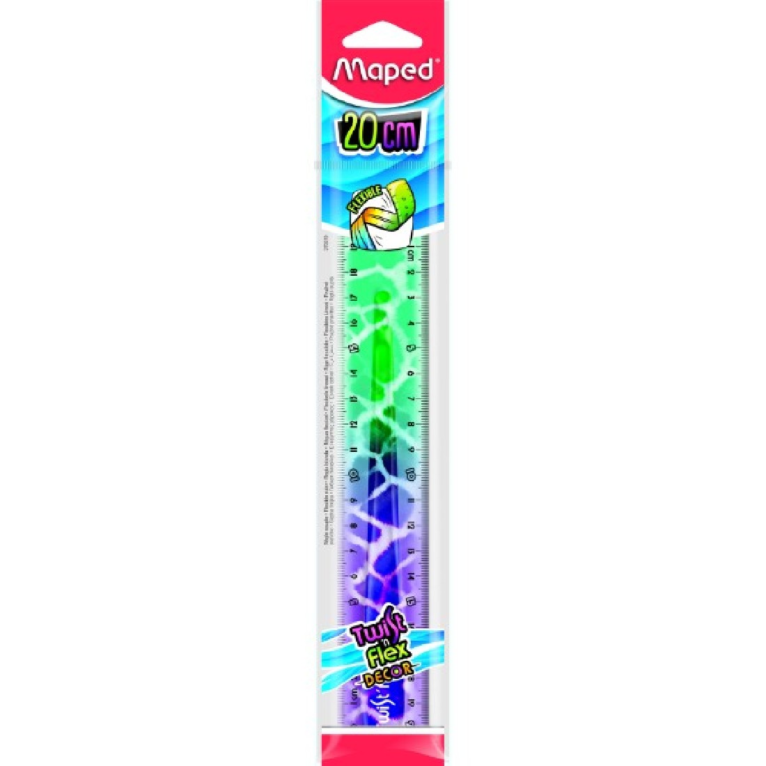 Γεωμετρικός Χάρακας Twisr n Flex Decor Animals 20cm 279219 Maped