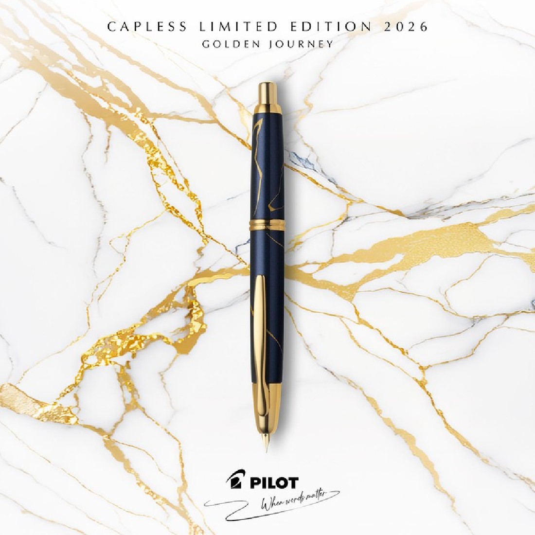 Pilot Capless Limited Edition 2026 Golden Journey Fountain Pen