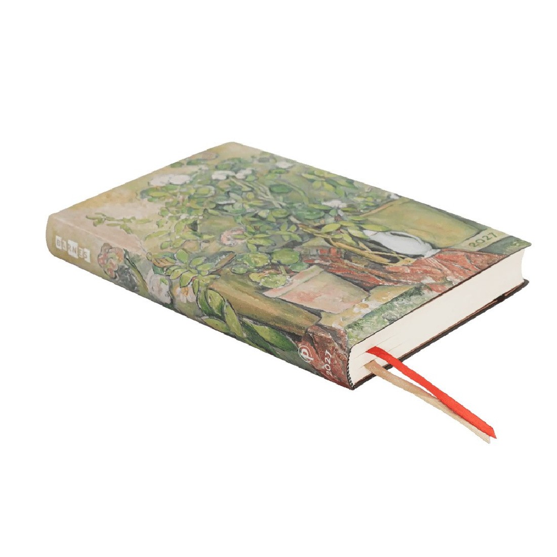 Paperblanks diary 12-Month 2027 daily midi  13x18cm, 432  pages, hardcover Cezannes Terracotta Pots and Flowers