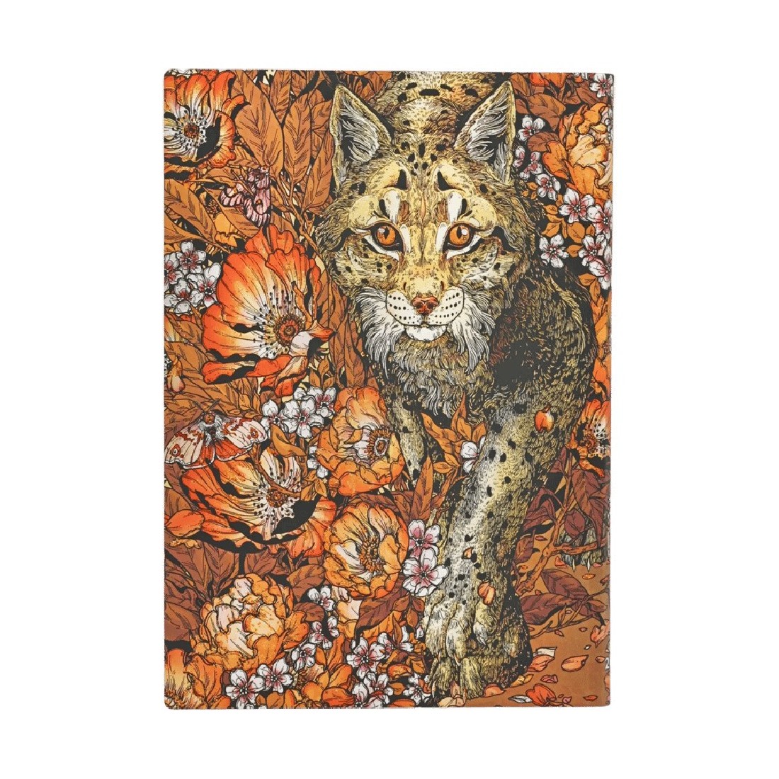 Paperblanks diary 12-Month 2027 weekly horizontal midi  13x18cm, 176  pages, softcover Lynx Rising