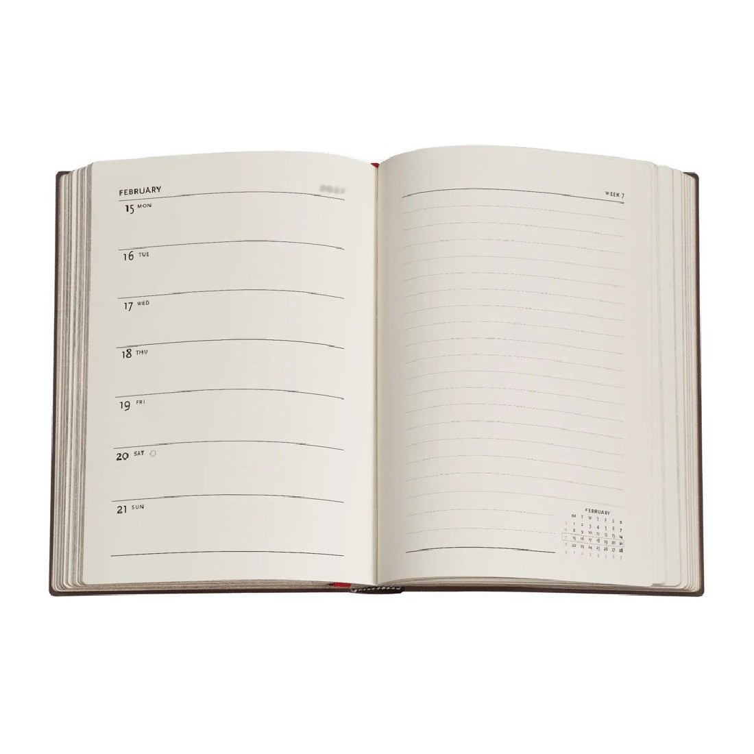 Paperblanks diary 12-Month 2027 weekly Verso  midi  13x18cm, 176  pages, hardcover Anemone, William Kilburn