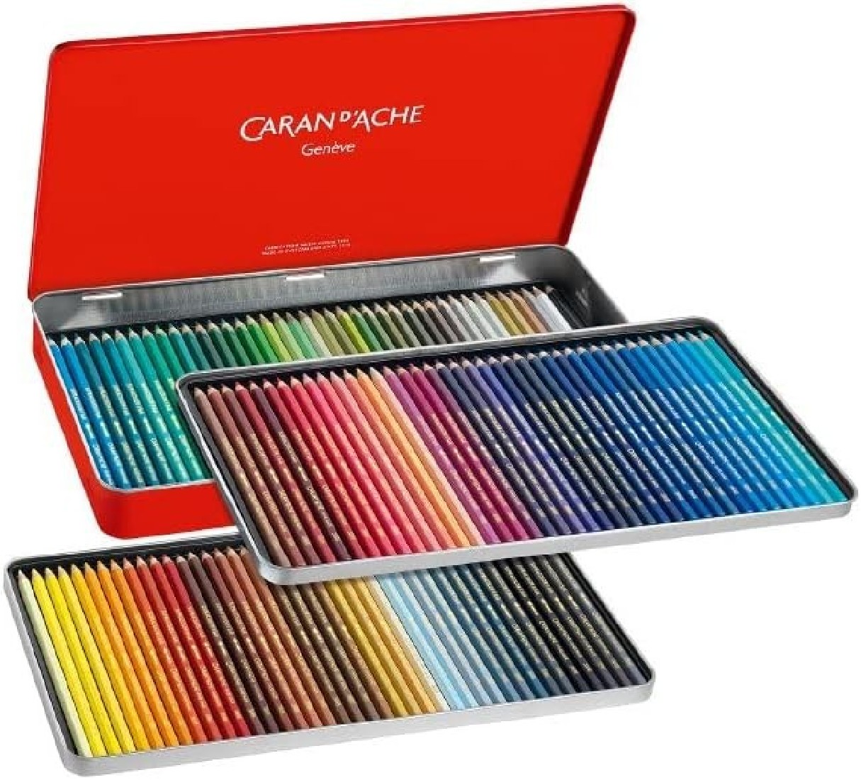 Caran Dache Supracolor Aquarelle Pencil Set, 120pcs Tin 3888.420