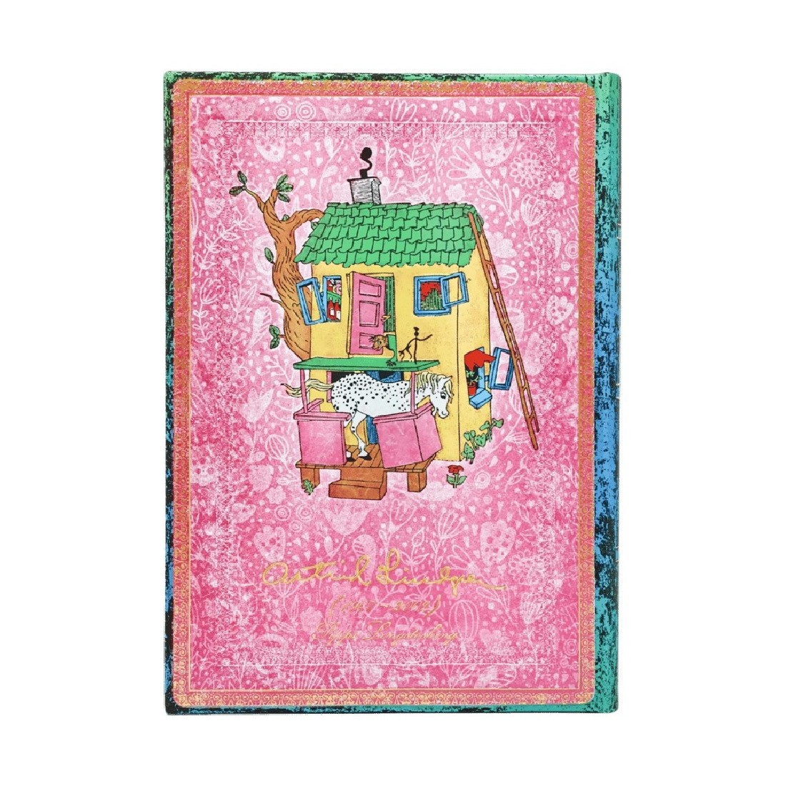 Paperblanks diary 12-Month 2027 daily midi  13x18cm, 432  pages, hardcover Astrid Lindgren, Pippi Longstocking