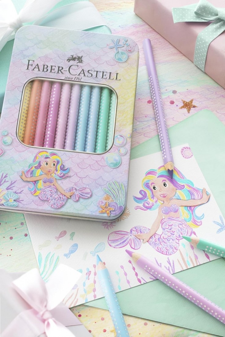 Faber Castell Coloured pencils Sparkle Jumbo Tin of 10 pieces 210910