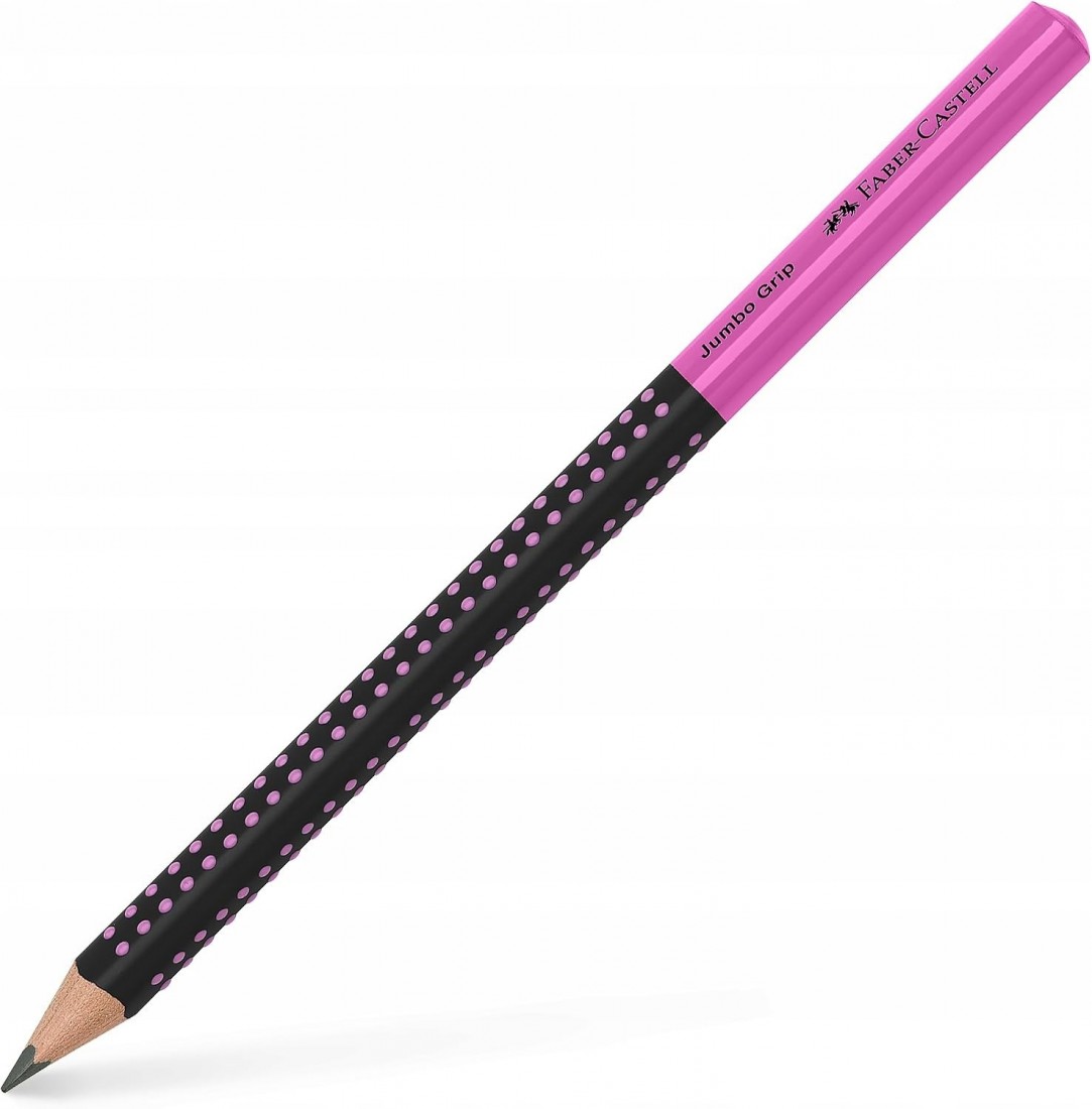Μολύβι Jumbo Grip Black Pink 511911 Faber Castell