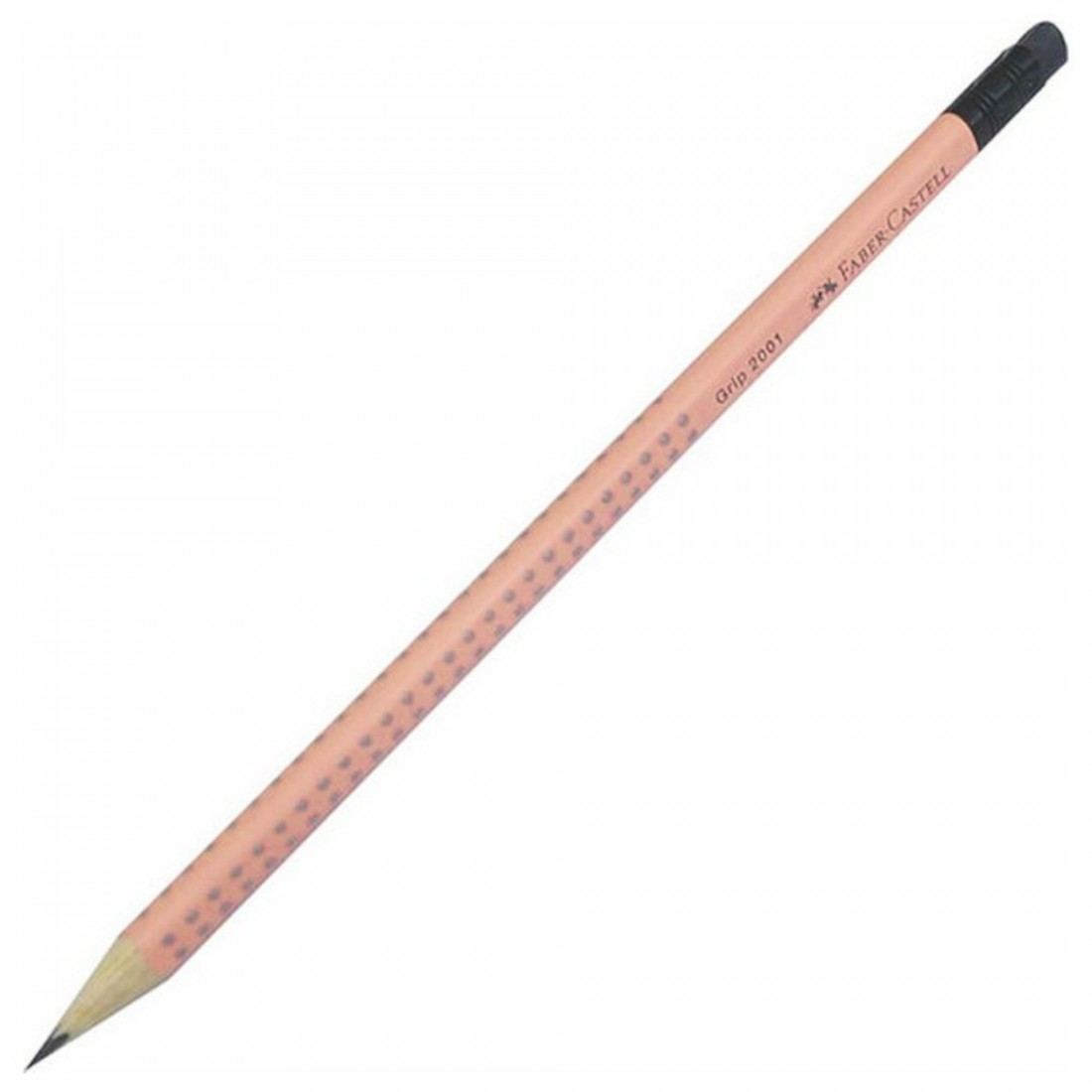 Μολύβι με Γόμα Grip 2001 Salmon 042756 Faber Castell