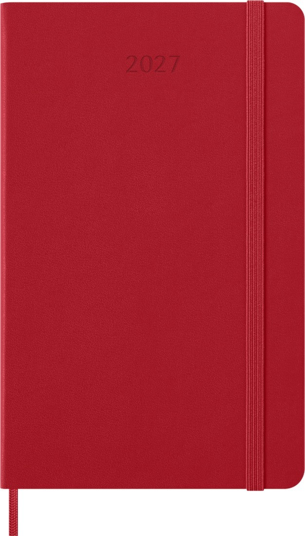 Moleskine Classic Planner 2027 Large 13x21 Weekly, hard cover, 12 months, Scarlet Red