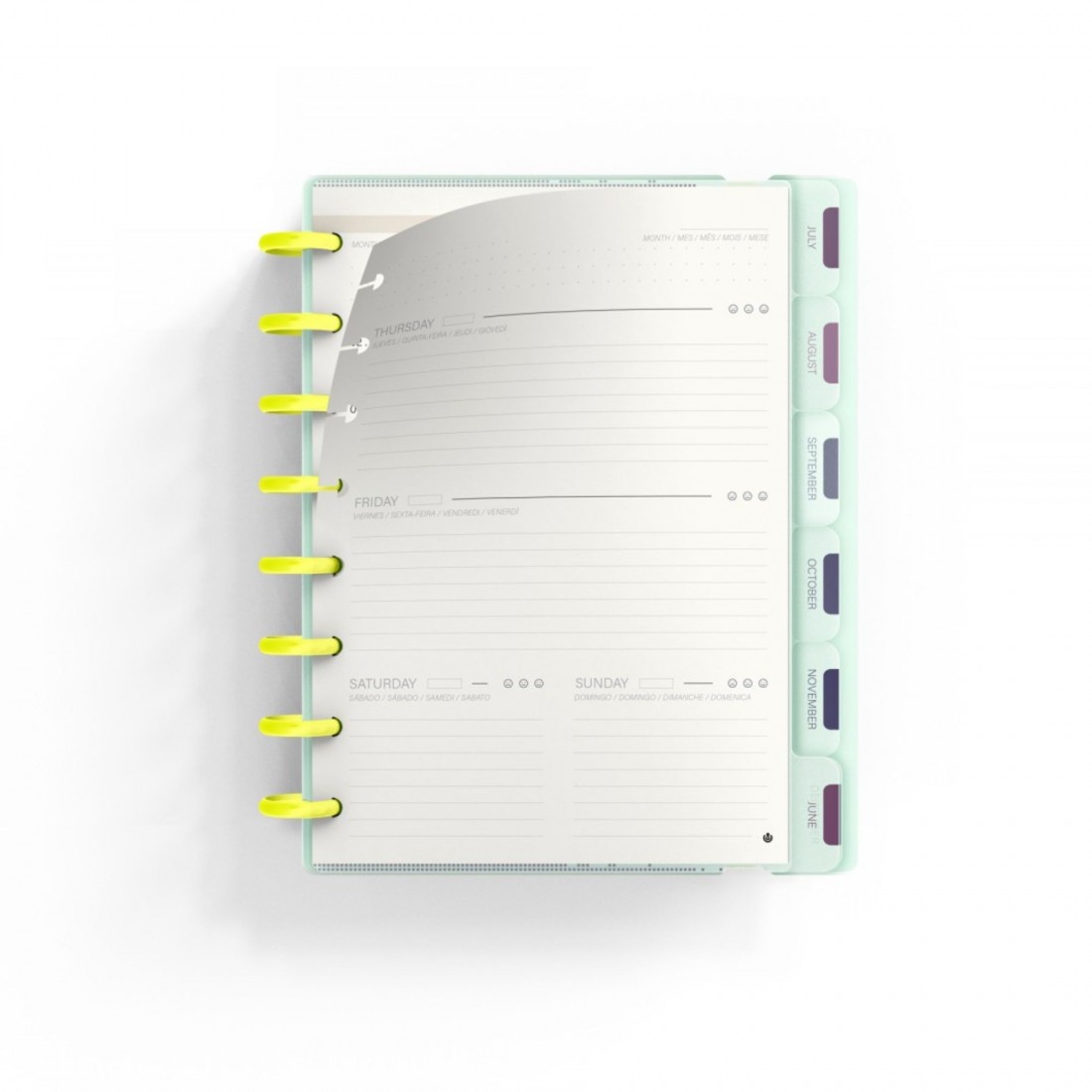 Ingeniox Discbound Planner A5 160 φύλλα Μέντα 66053517 Carchivo