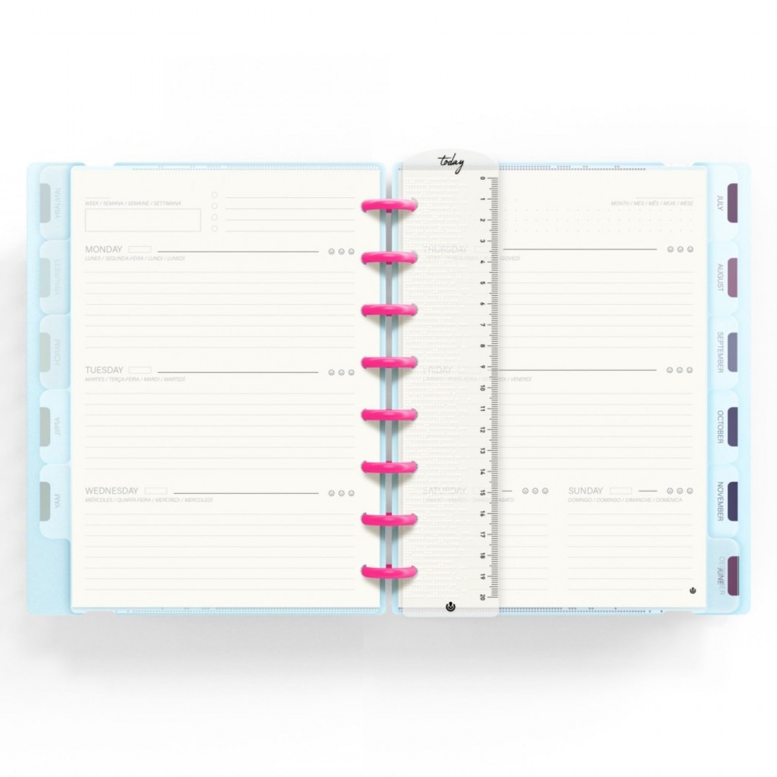 Ingeniox Discbound Planner A5 160 φύλλα Σιελ 66053530 Carchivo