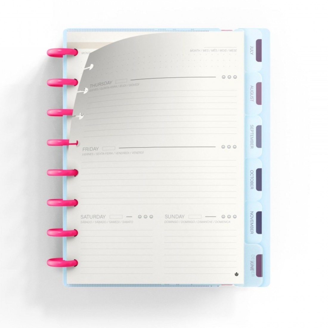 Ingeniox Discbound Planner A5 160 φύλλα Σιελ 66053530 Carchivo