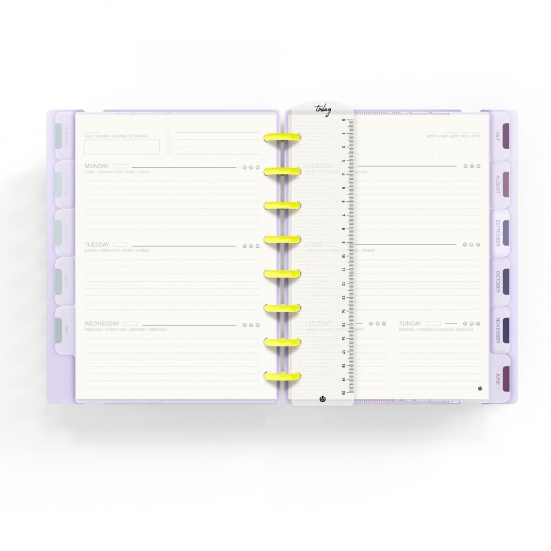 Ingeniox Discbound Planner A5 160 φύλλα Μωβ 66053514 Carchivo