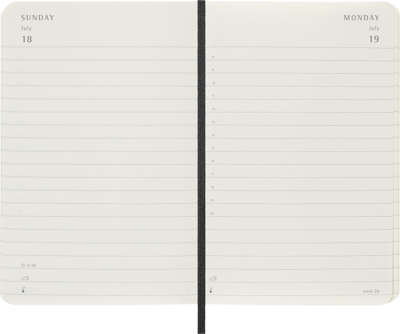 Moleskine Classic Planner 2027 Pocket 9x14cm  Daily, soft cover, 12 months, Black