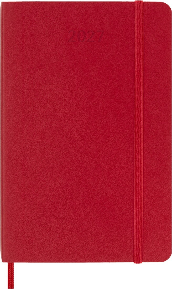 Moleskine Classic Planner 2027 Pocket 9x14cm  Daily, soft cover, 12 months, scarlet red