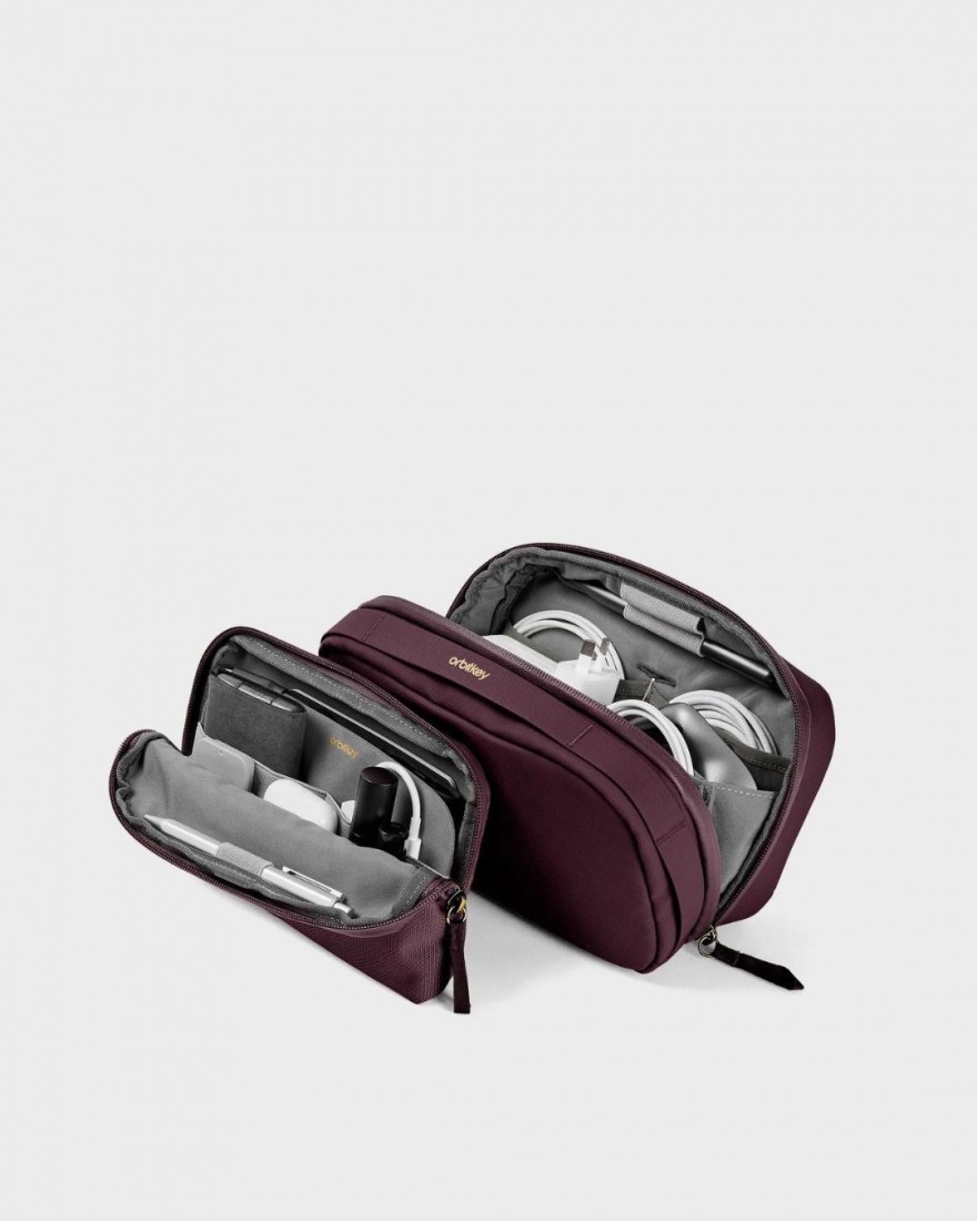 Orbitkey 2 in 1 Tech Pouch Plum