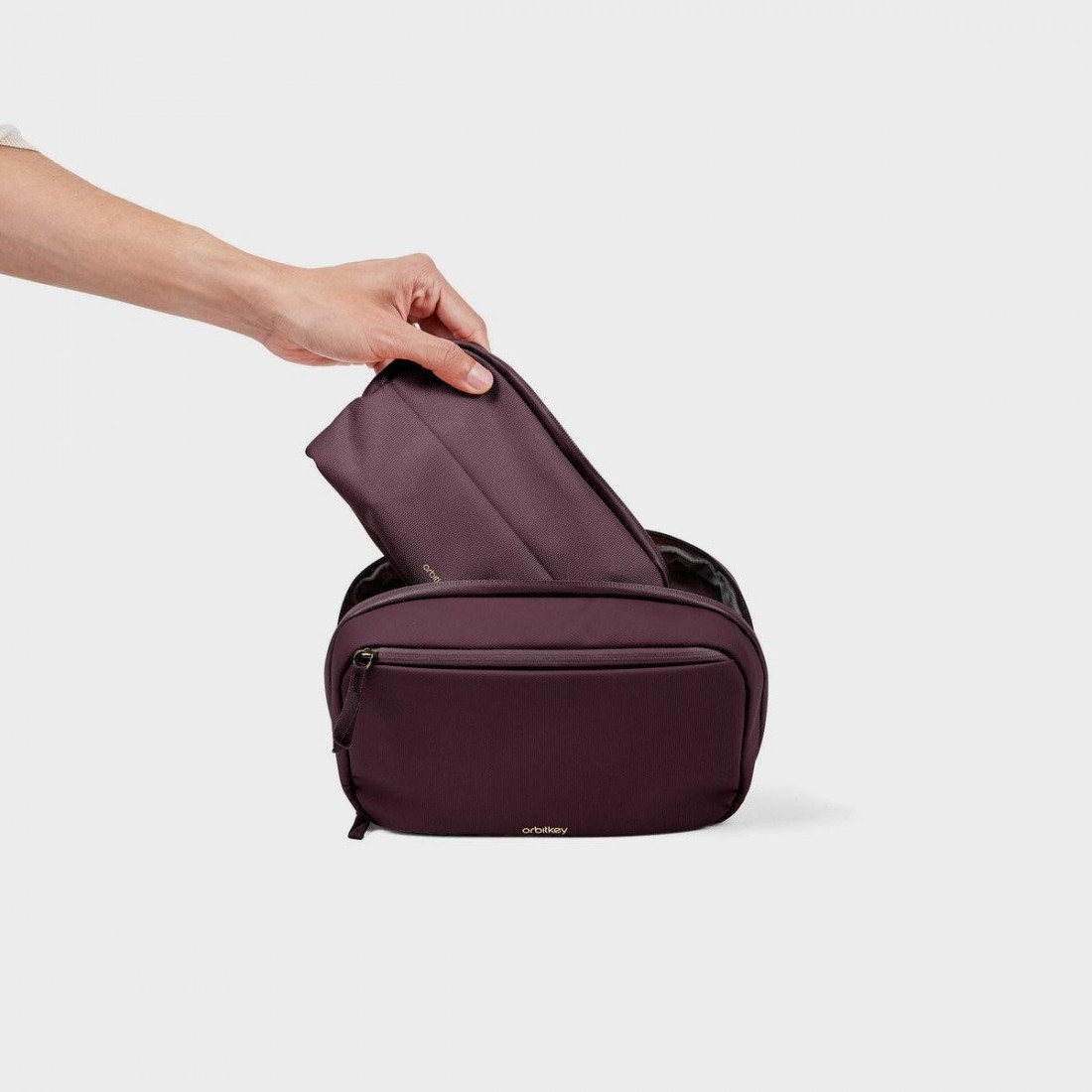 Orbitkey 2 in 1 Tech Pouch Plum
