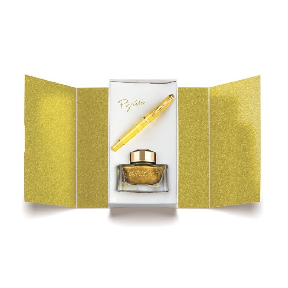 Pelikan Classic M200 Pyrite Special Edition Fountain Pen Ink Gift Set