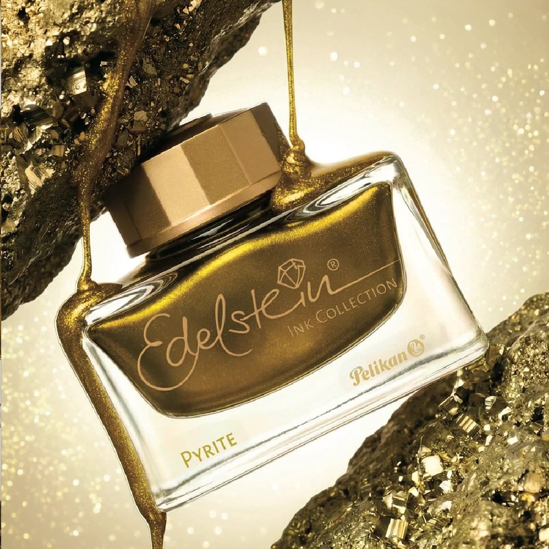 Pelikan Classic M200 Pyrite Special Edition Fountain Pen Ink Gift Set