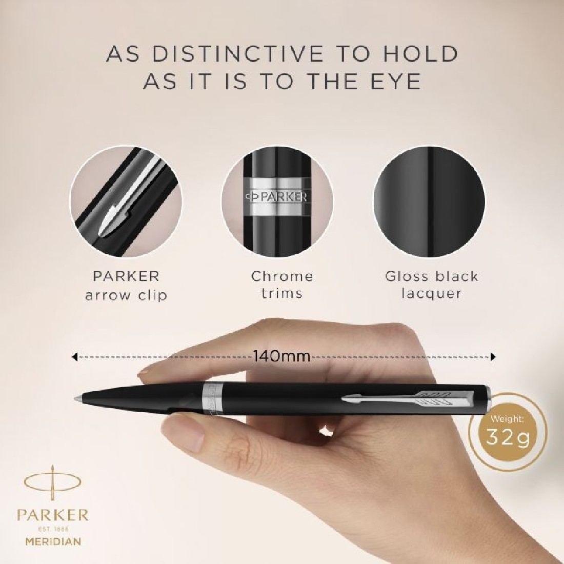 Parker Meridian Black CT Ballpen