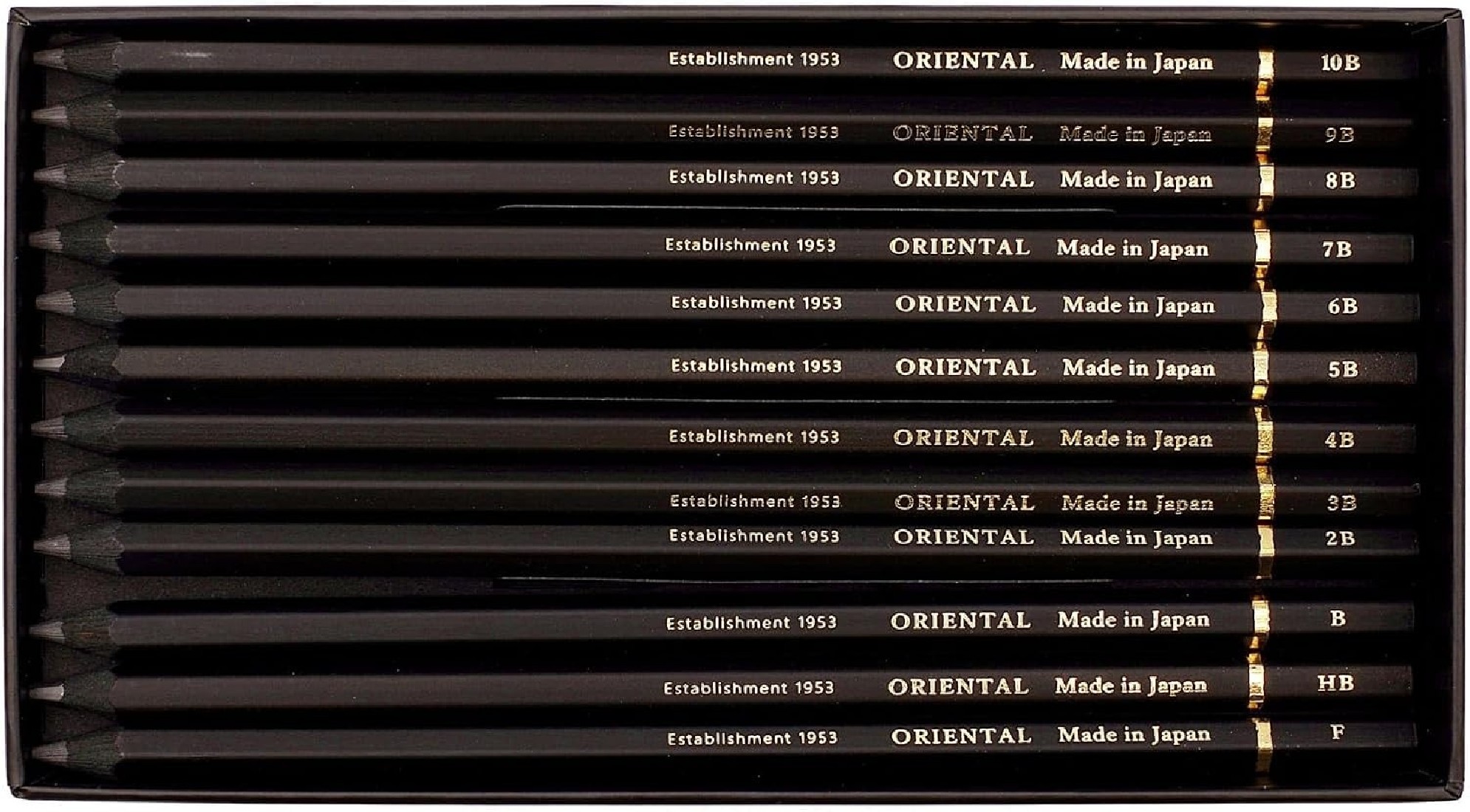 Kitera Japan Twelve Black Pencils 12 pcs