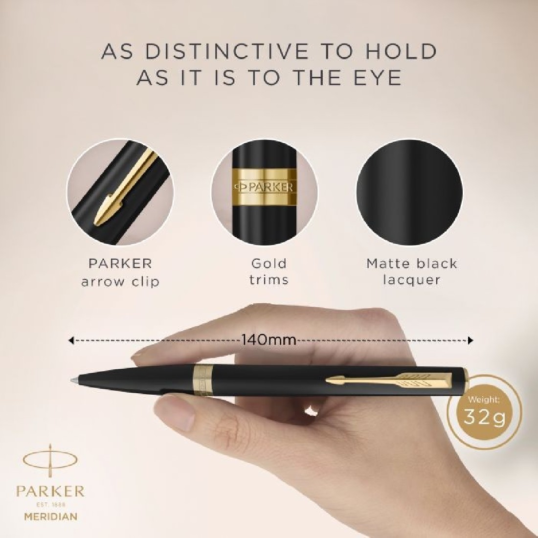 Parker Meridian Black GT Ballpen
