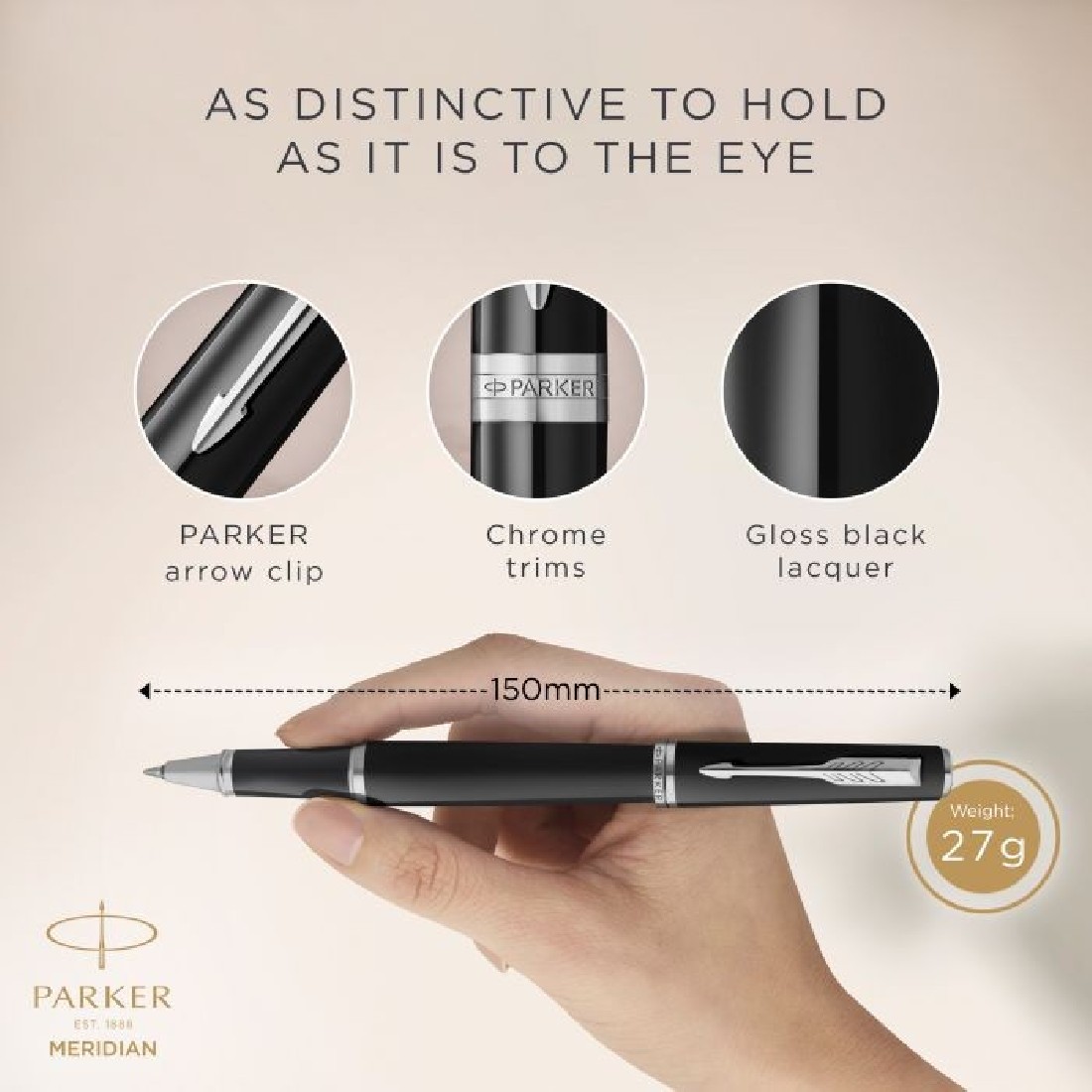 Parker Meridian Black CT Rollerball