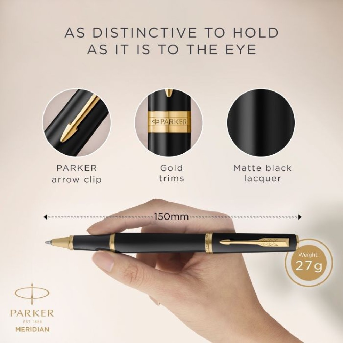 Parker Meridian Black Matte GT Rollerball