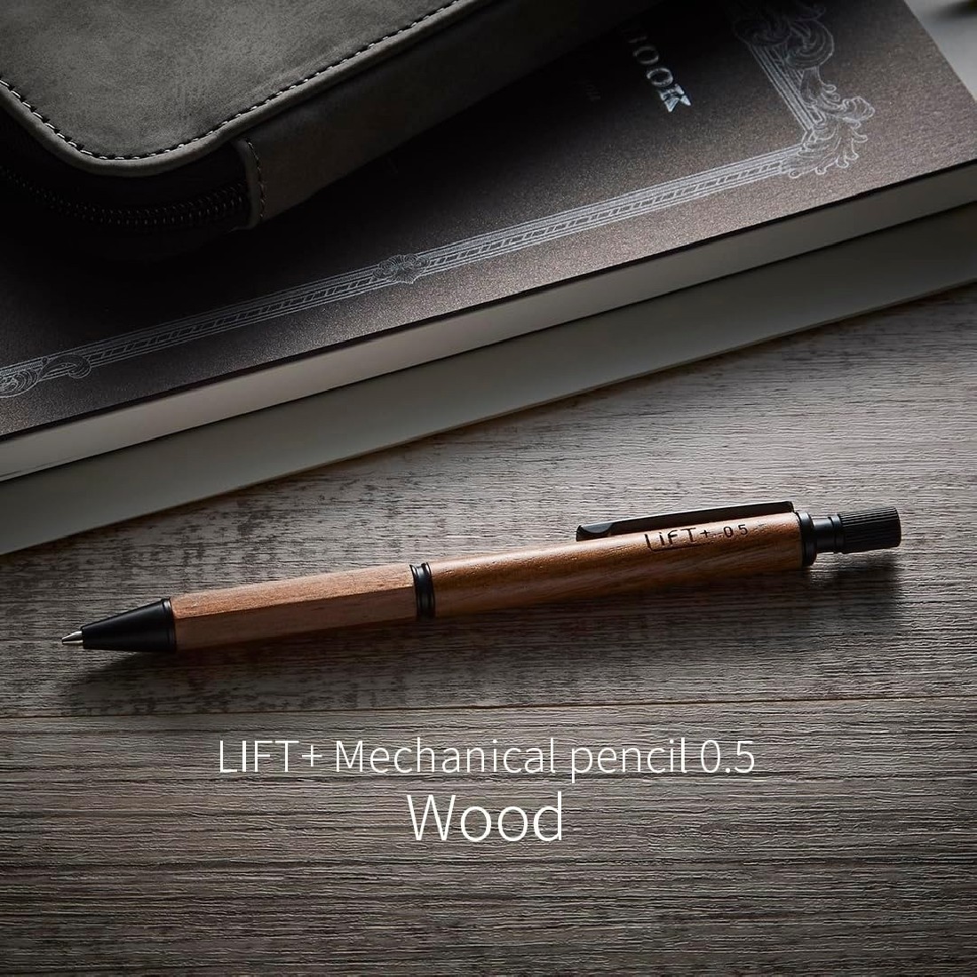 Kitera LIFT Wood Mechanical Pencil 0.5mm Zebra Wood LIWOOD.05-ZW