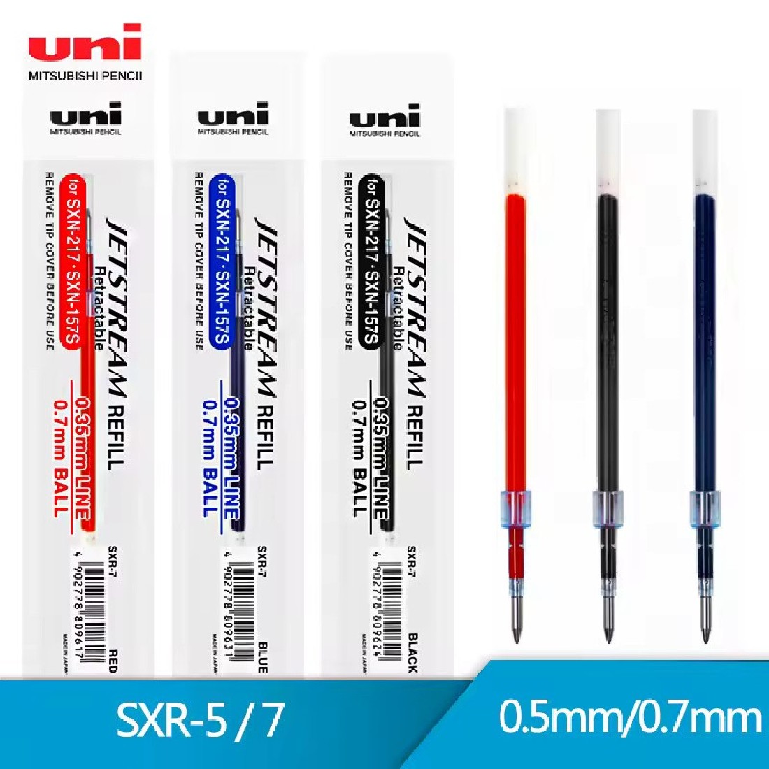 Uni Mitsubishi refill SXR-5 SXR-7 for jetstream