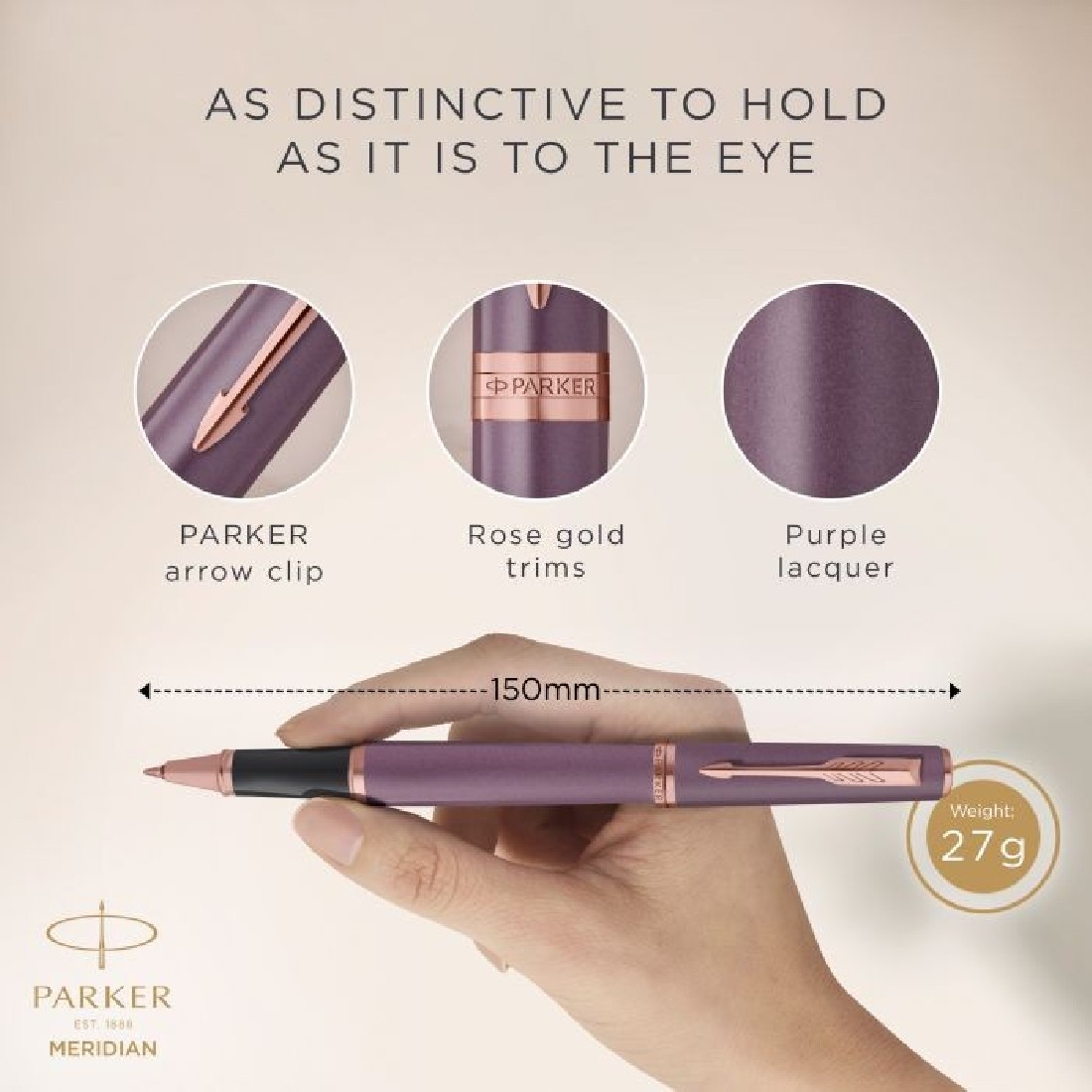 Parker Meridian Purple PGT Rollerball