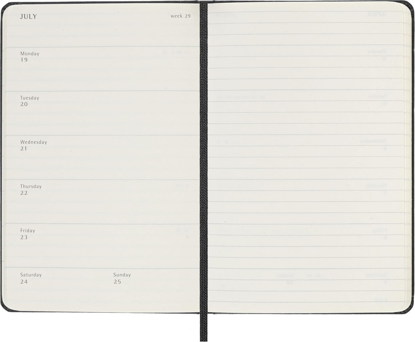 Moleskine Classic Planner 2027 Pocket 9x14cm Weekly, hard cover, 12 months, Black