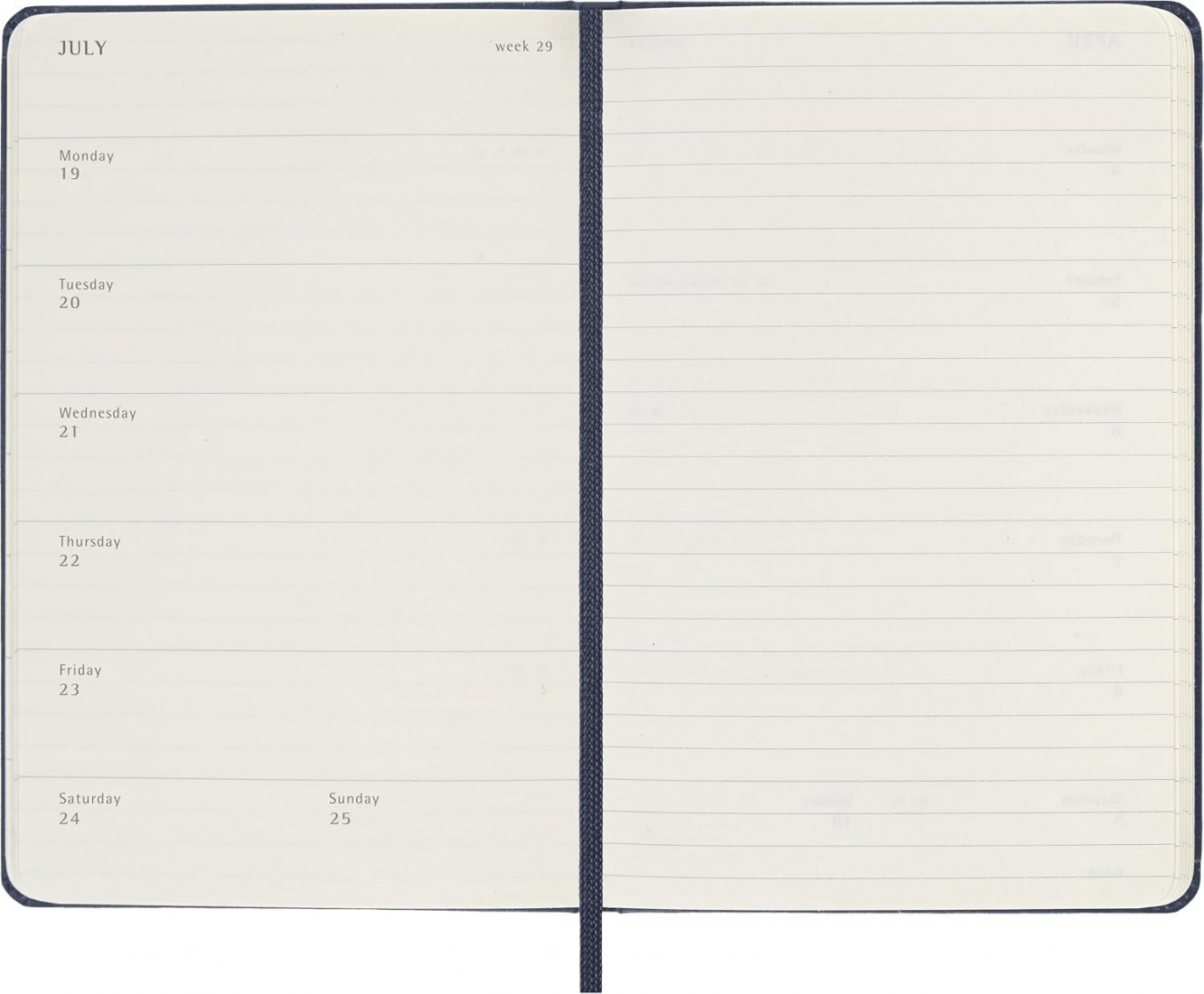 Moleskine Classic Planner 2027 Pocket 9x14cm Weekly, hard cover, 12 months, Sapphire Blue