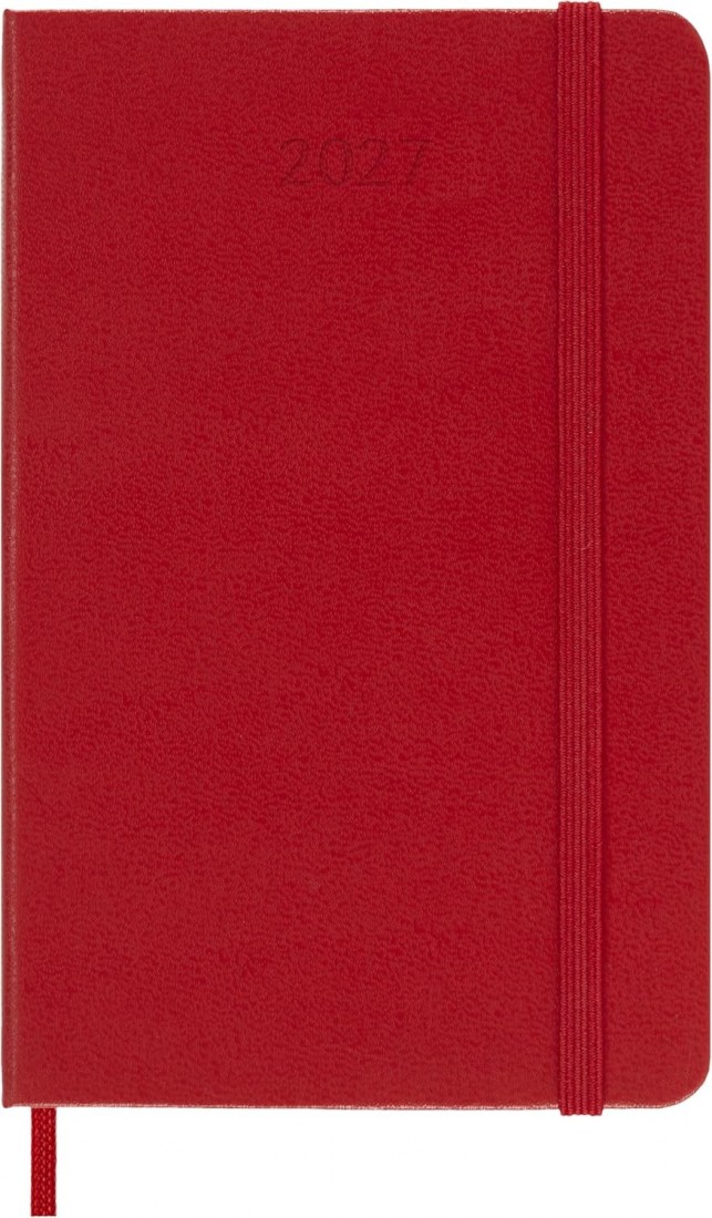 Moleskine Classic Planner 2027 Pocket 9x14cm Weekly, hard cover, 12 months, Red