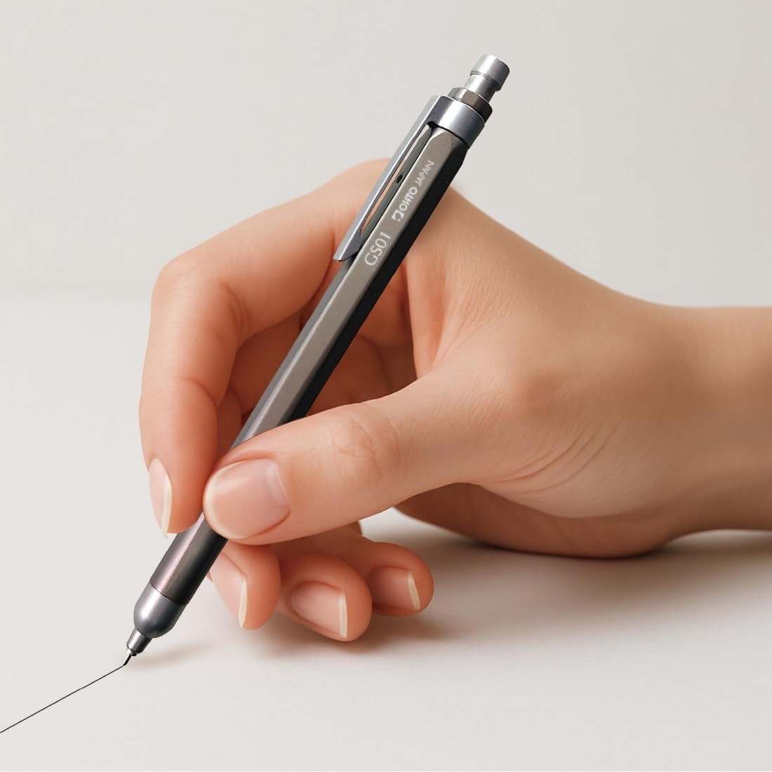 OHTO Gel ballpen Gunmetal black, GS01-G5-BK