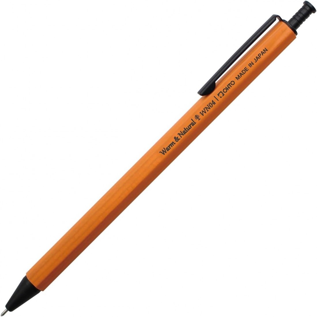 OHTO gel ink wooden ballpen, Orange WN04-G4-OR