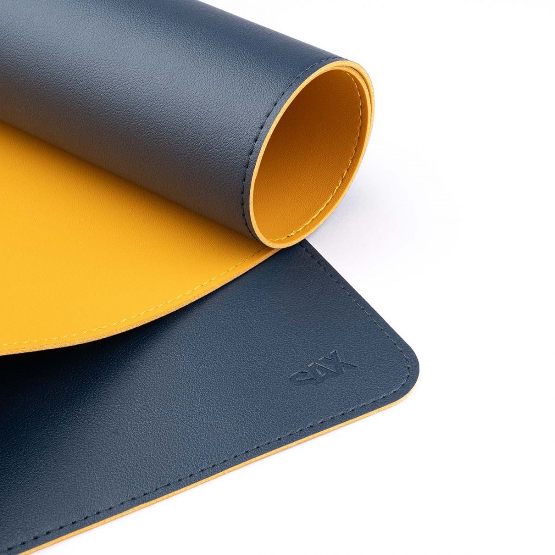 Σουμέν γραφείου( desk pad)  45χ90cm Αδιάβροχο διπλής όψης, blue/yellow, 2-700-03 SAX