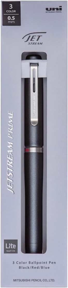 Uni Mitsubishi jetstream with lite touch ink, 3 color ballpoint pen, 0,5mm, SXE3-LPRQ-05 Midnight Blue