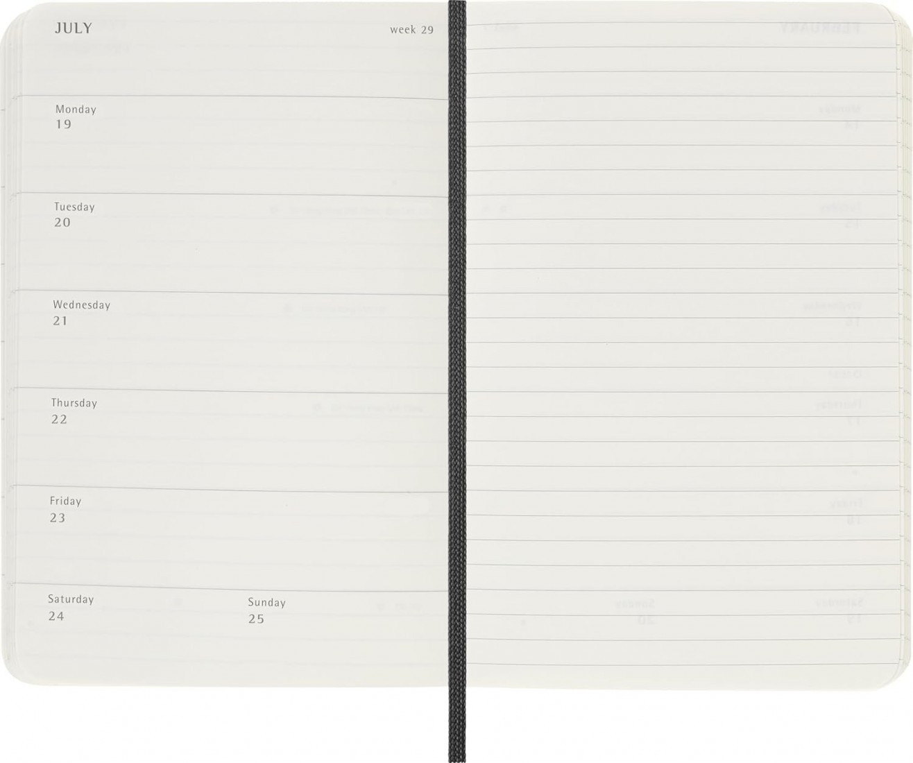 Moleskine Classic Planner 2027 Pocket 9x14cm Weekly, soft cover, 12 months, Black
